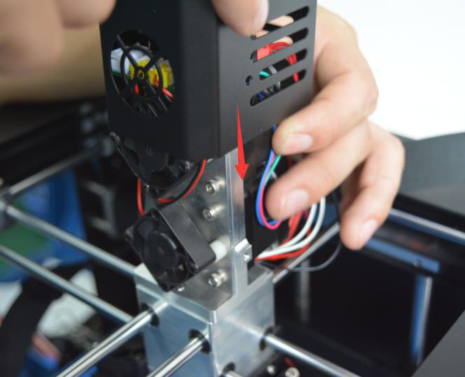 装好电机风扇罩示意图