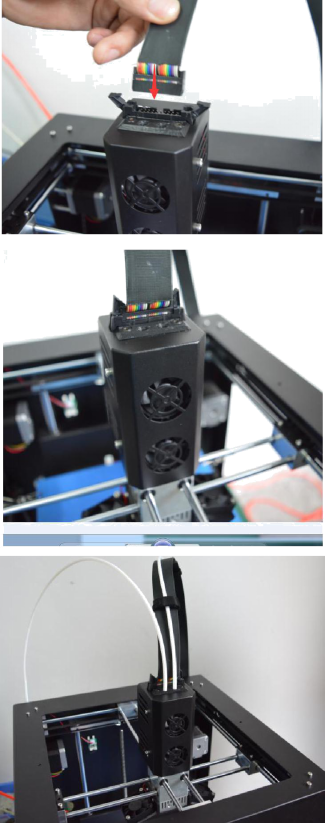 混色3d打印机安装完成示意图